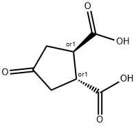 (1R,2R)-4-环戊酮-1,2-二甲酸 结构式
