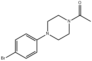 1-(4-(4-溴苯基)哌嗪-1-基)乙酮 结构式