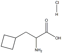 RS-2-环丁基丙氨酸盐酸盐 结构式