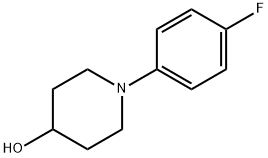 1-(4-fluorophenyl)piperidin-4-ol 结构式