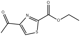 4-乙酰-噻唑-2-羧酸乙酯 结构式