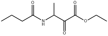 3-(丁酰氨基)-2-氧代丁酸乙酯 结构式