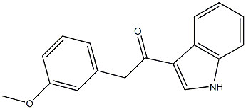 1-(1H-吲哚-3-基)-2-(3-甲氧苯基)乙酮 结构式