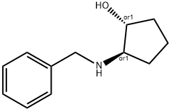 (1R,2R)-TRANS-2-(N-BENZYL)AMINO-1-CYCLOPENTANOL 结构式
