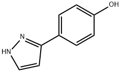 4-(1H-吡唑-3-基)苯酚 结构式