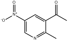 1-(2-甲基-5-硝基吡啶-3-基)乙酮 结构式