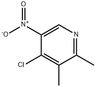 4-氯-2,3-二甲基-5-硝基吡啶 结构式