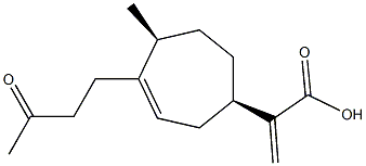 (1R-顺式)-5-甲基-ALPHA-亚甲基-4-(3-氧代丁基)-3-环庚烯-1-乙酸 结构式