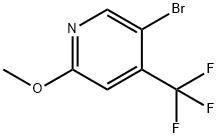 5-溴-2-甲氧基-4-(三氟甲基)吡啶 结构式