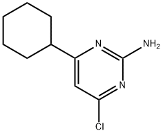 4-氯-6-环己基嘧啶-2-胺 结构式