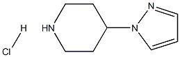 4-(1H-pyrazol-1-yl)piperidine hydrochloride 结构式