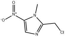 2-(氯甲基)-1-甲基-5-硝基咪唑 结构式