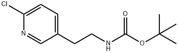 TERT-BUTYL 2-(6-CHLOROPYRIDIN-3-YL)ETHYLCARBAMATE 结构式