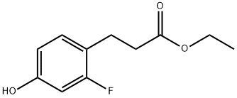 3-(2-氟-4-羟基苯基)丙酸乙酯 结构式