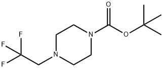 1-BOC-4-(2,2,2-TRIFLUOROETHYL)PIPERAZINE 结构式