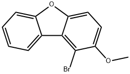 1-溴-2-甲氧基二苯并呋喃 结构式