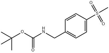 N-BOC-4-甲砜基苄胺 结构式