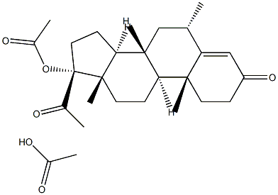 醋酸甲羟孕酮杂质F 结构式