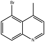 5-溴-4-甲基喹啉 结构式