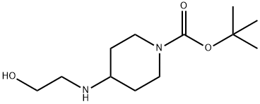 N-BOC-4-(羟乙基氨基)哌啶 结构式
