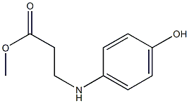 3-[(4-羟基苯基)氨基]丙酸甲酯 结构式