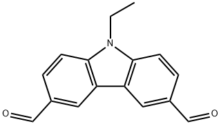 N-乙基咔唑-3,6-二甲醛 结构式