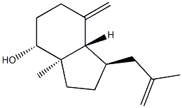 [1R-(1ALPHA,3ABETA,4BETA,7AALPHA)]-八氢-3A-甲基-7-亚甲基-1-(2-甲基-2-丙烯基)-1H-茚-4-醇 结构式