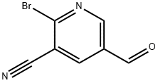 2-溴-5-甲酰氰吡啶 结构式