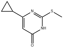 6-环丙基-2-(甲巯基)嘧啶-4(3H)-酮 结构式