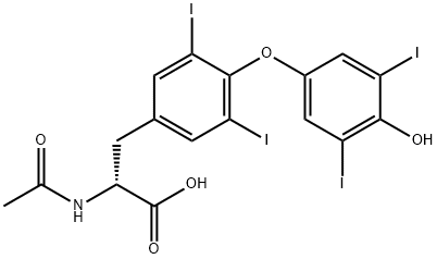 N-Acetyl D-Thyroxine 结构式