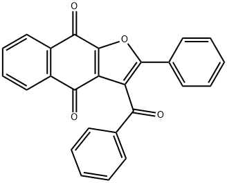 3-苯甲酰-2-苯基萘并[2,3-B]呋喃-4,9-二酮 结构式