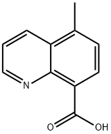 5-甲基喹啉-8-羧酸 结构式