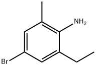 4-溴-2-乙基-6-甲基苯胺 结构式