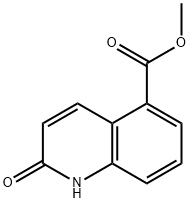 5-Quinolinecarboxylic acid, 1,2-dihydro-2-oxo-, Methyl ester 结构式