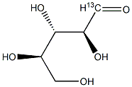 D-Lyxose-1-13C 结构式