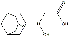 ALPHA-氨基-3-羟基-金刚烷-1-乙酸 结构式