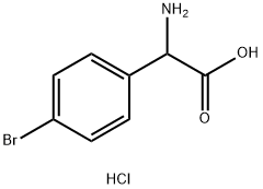 RS-4-溴苯甘氨酸盐酸盐 结构式