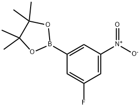 3-氟-5-硝基苯硼酸频哪醇酯 结构式