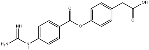 4-[[4-[(AMinoiMinoMethyl)aMino]benzoyl]oxy]benzeneacetic Acid 结构式