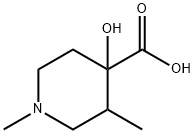 4-羟基-1,3-二甲基哌啶-4-羧酸 结构式