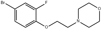 4-(2-(4-溴-2-氟苯氧基)乙基)吗啉 结构式