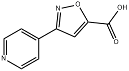 3-Pyridin-4-yl-isoxazole-5-carboxylic acid 结构式