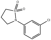 N-(3-氯苯基)-1,3-丙磺胺 结构式