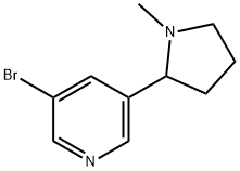 3-溴-5-(1-甲基-吡咯烷-2-基)-吡啶 结构式