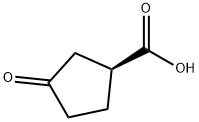 S-3-氧代-1-环戊烷羧酸 结构式