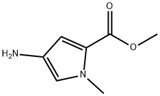 4- 氨基-1- 甲基-1H- 吡咯-2-羧酸甲酯 结构式