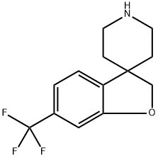 6-(TRIFLUOROMETHYL)SPIRO[2H-1-BENZOFURAN-3,4'-PIPERIDINE] 结构式