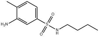 3-氨基-N-丁基-4-甲基苯磺酰胺 结构式