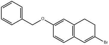 7-苄氧基-3-溴-1,2-二氢萘 结构式