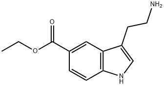 3-(2-氨基-乙基)-1H-5-吲哚甲酸乙酯 结构式